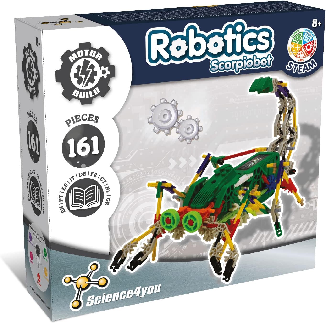 Science4you - Robotics Betabot - Robotica Kit voor Kinderen met 126 Stuks, Bouw je Robot Interactief, Constructies voor Kinderen, Robot om te Assembleren, Educatieve Spelletjes Kinderen 8-14 Jaar