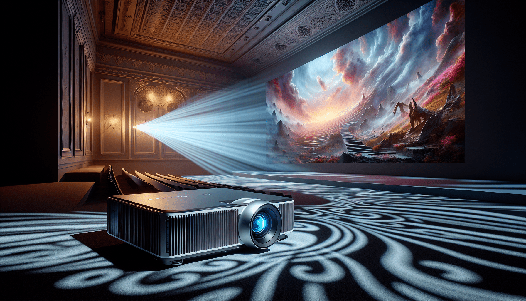 Groots schermervaring voor films en games in grote ruimtes met de Laser projector van AWOL Vision